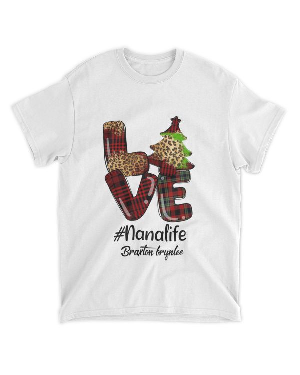 RD Personalized Love Grandma Life Shirt, Christmas Tree Shirt
