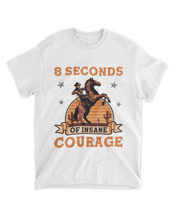 RD Bull Riding 8 Seconds of Insane Courage Cowboy Western Shirt
