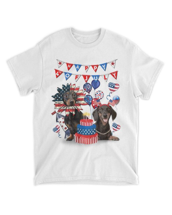 Dachshund Happy 4th Of July
