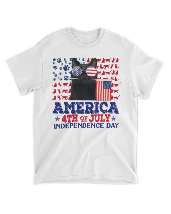 Black Cat 4th Of July Proud