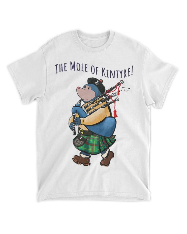 The Mole Of Kintyre Playing His Bagpipes