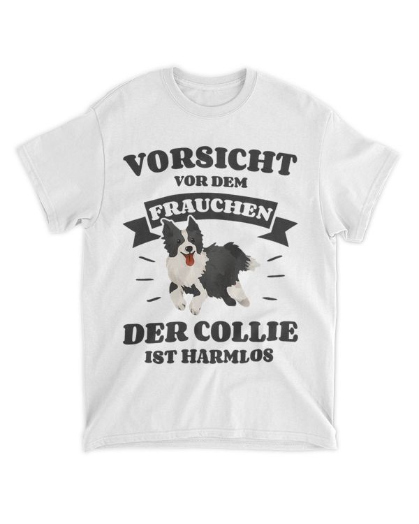Womens Womens Beware of the Female Der Collie ist Harmlos Gassi