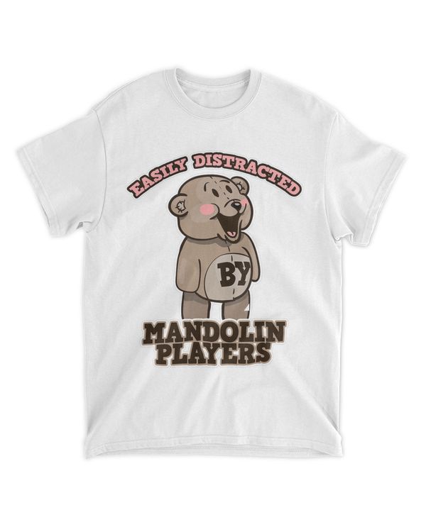Cute Easily Distracted By Mandolin Players Mandolin Bear Fan