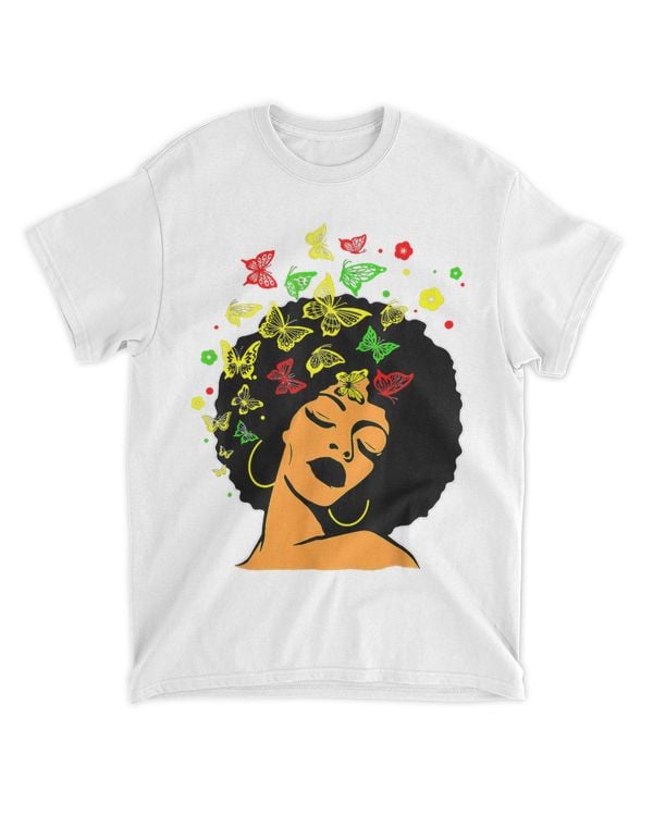 Juneteenth 1865 Black Woman Butterfly African Melanin Queen 9 311