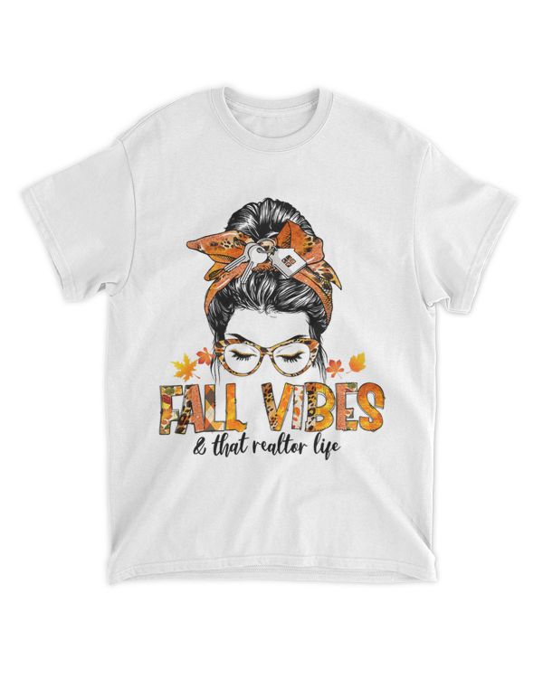 Fall Vibes That Realtor Life Messy Bun Pumpkin Autumn