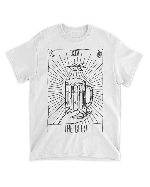 Tarot Card Beer Crescent Moon Funny Reading Blackcraft 21