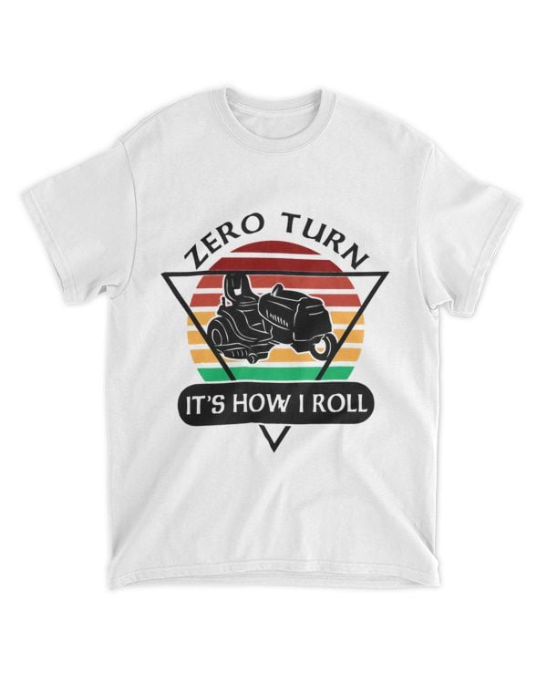Funny Zero Turn Lawn Mower Vintage Sunset Yard Work Tractor 21