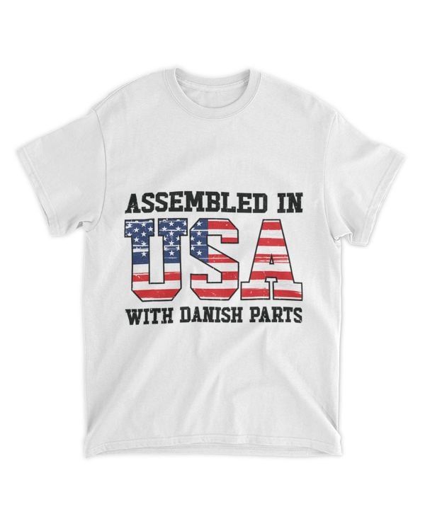Danish American Patriot USA Grown Denmark US Flag