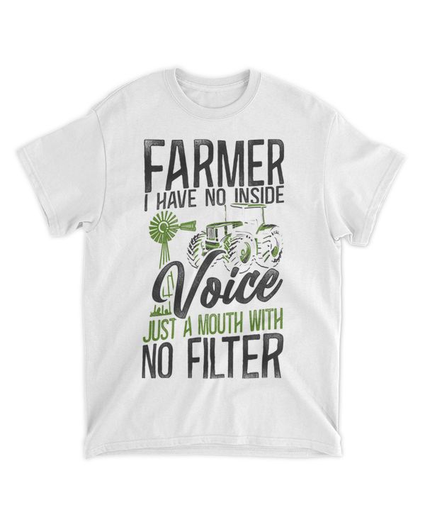 Farming Farmer Tractor Vintage Farmer I Have No Inside Voice