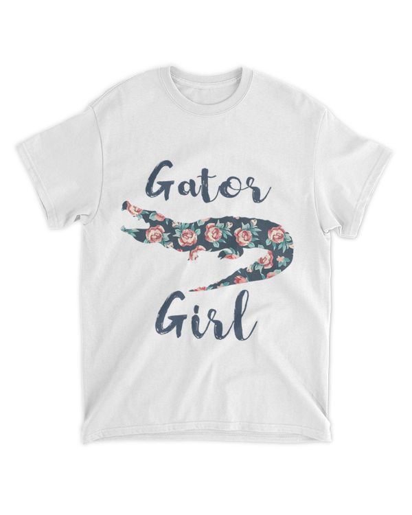 Gator Girl Shirt Funny Alligator Gifts for Kids Crocodile