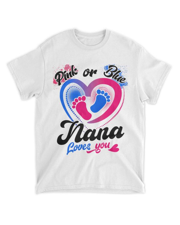 Gender Reveal Party Pink Or Blue Nana Loves You