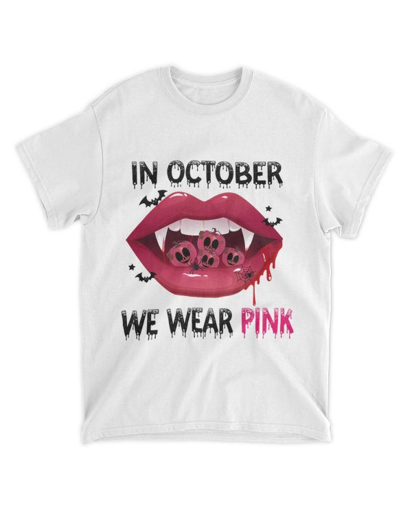 in october we wear pink breast cancer awareness