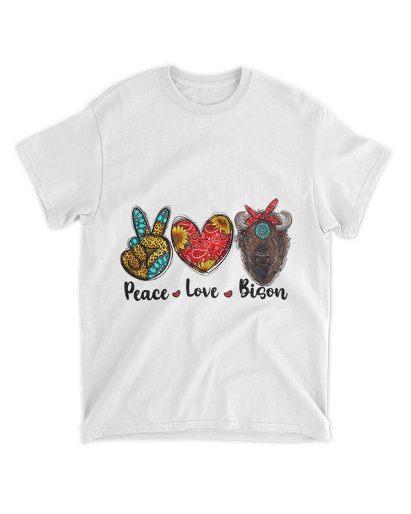 Western Leopard Turquoise Peace Love Bison