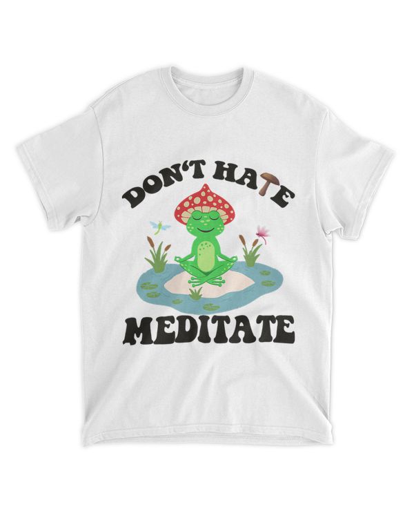 Cute Frog Doing Meditation
