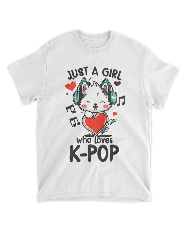 Just A Girl Who Loves K pop Tie Dye Wolf Kpop Merchandise