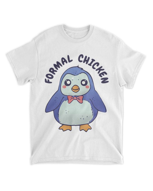 Formal Chicken Funny Penguin Tee