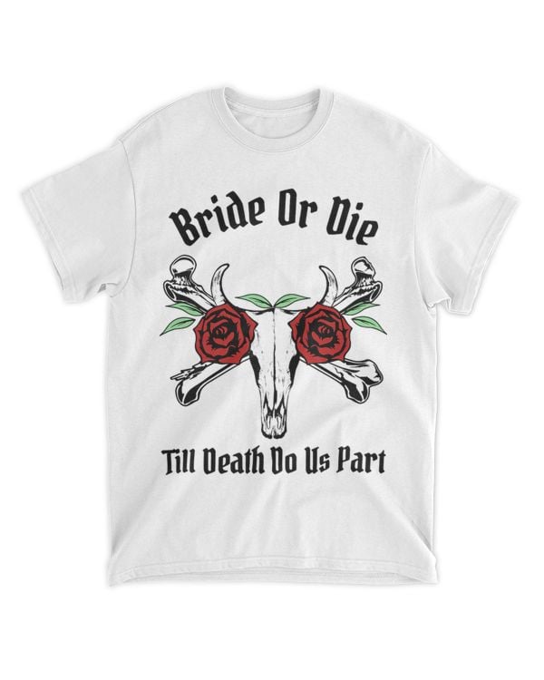 Womens Bride Or Die Babe Gothic Witchy Halloween Tarot Bachelorette