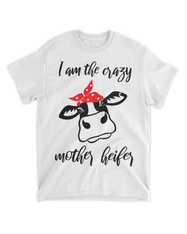 Mother Heifer Farmer Mom Cow Messy Bun Hair Bandana Cow 21