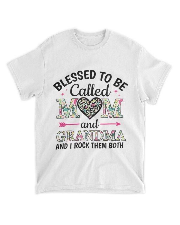 Blessed To Be Called Mom And Grandma Floral Mom Birthday