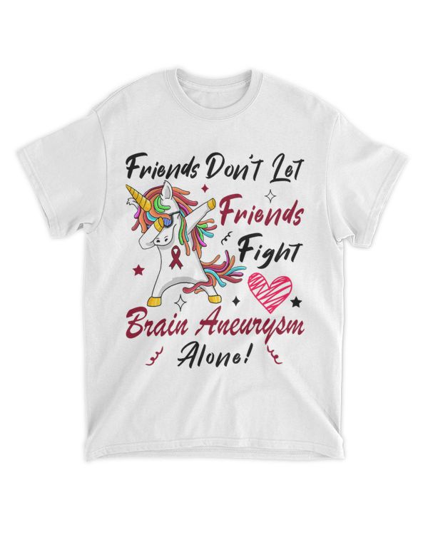 Brain Aneurysm Awareness Unicorn Burgundy Ribbon Support 21
