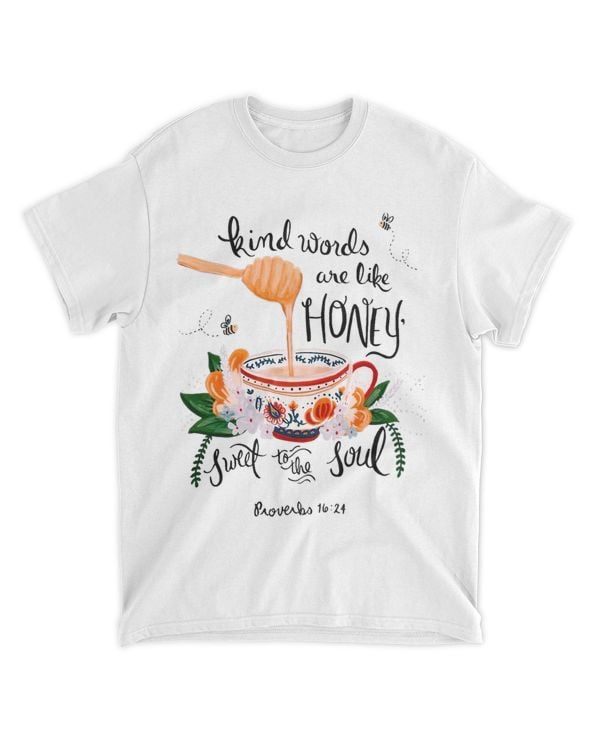 Christian Kind Words Are Like Honey Bible Verse Religious