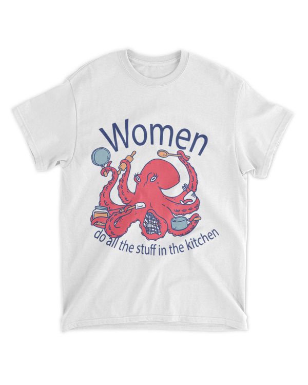 Colorful Octopus Realistic Octopus Lover Women Girl Kitchen