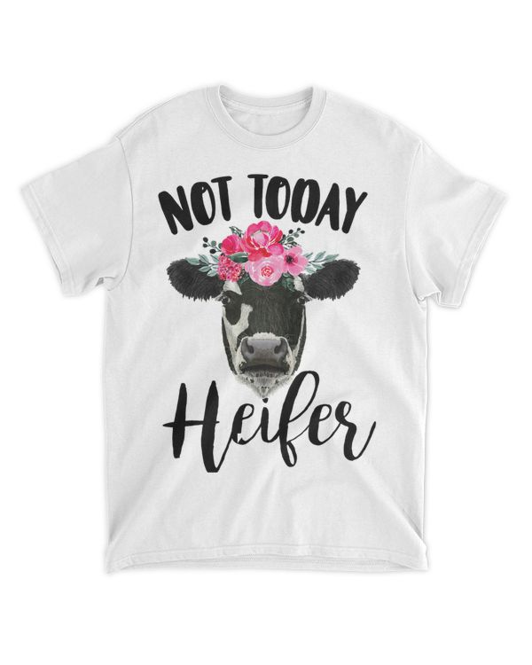 Not Today Heifer Funny Floral Cow Dairy Farmer