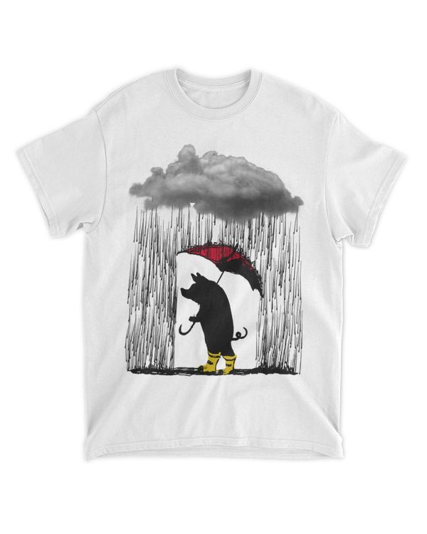 Pig Walk In Rain Shirt Pig Lover 239