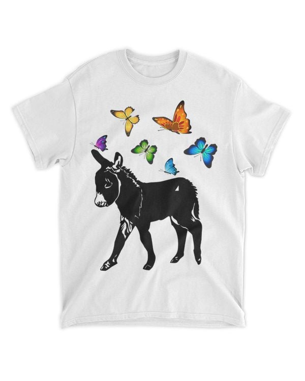 baby Donkey with Butterfly