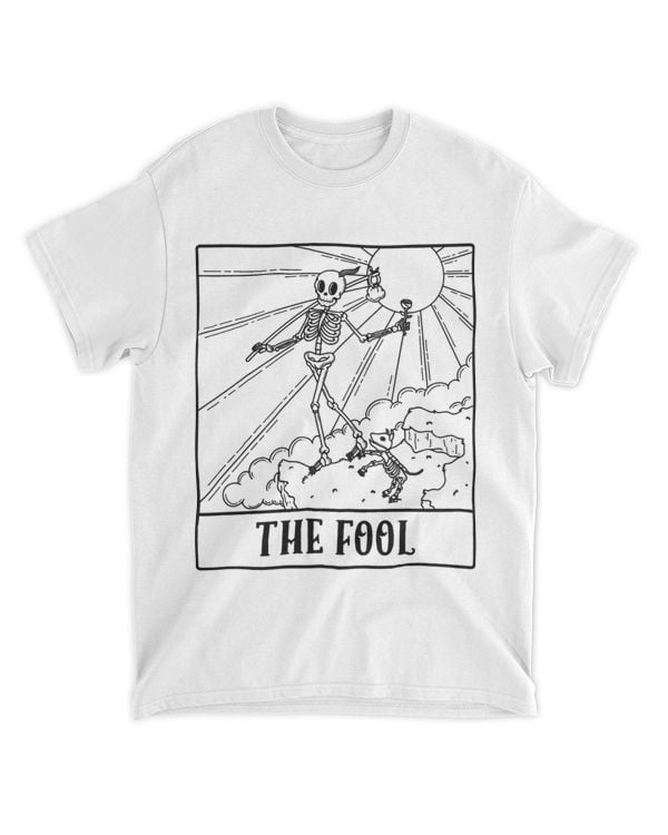 Cute Skeleton The Fool Tarot Card Men Women