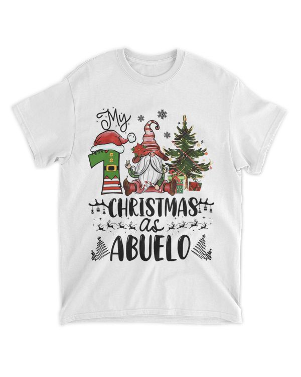 First Christmas As Abuelo Funny Gnome Lovers New Grandpa