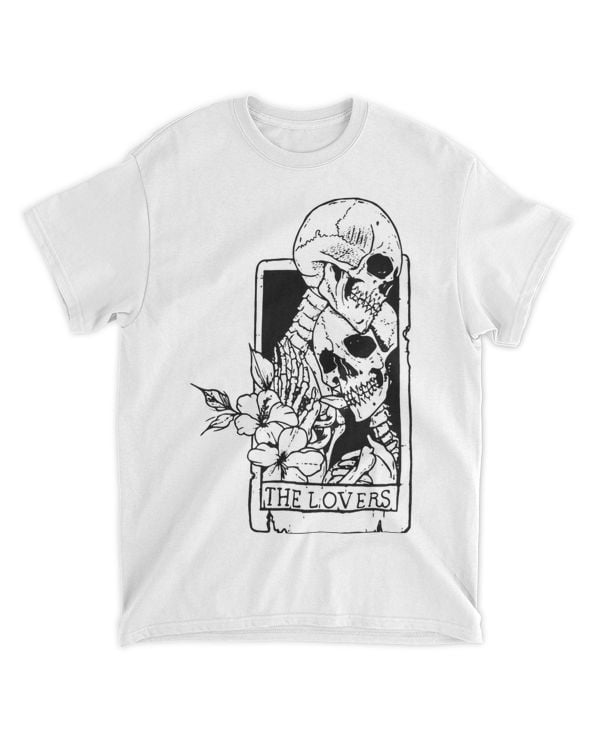 Funny Skeleton Couple The Lovers Tarot Card Valentines Day 22