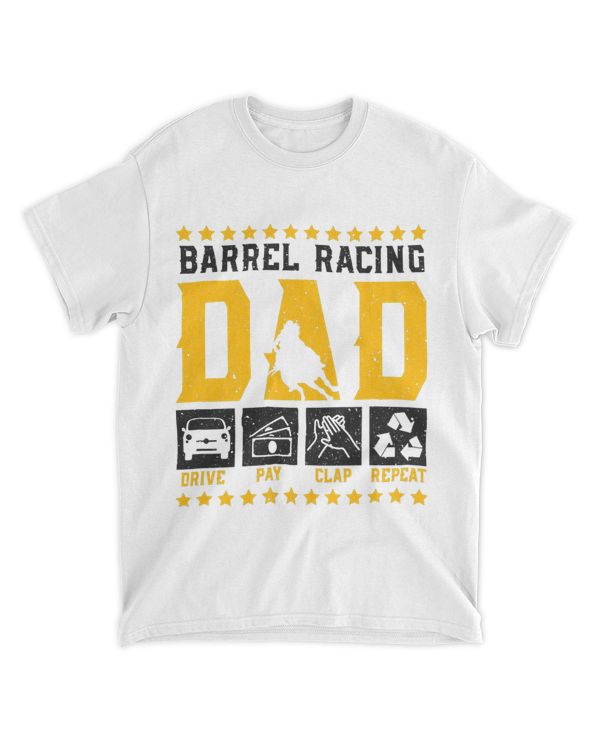 Barrel Racing Dad Funny Mens Fathers Day Cowboy Rodeo 22