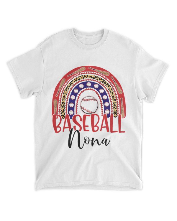 Baseball Nona Leopard Rainbow Love Baseball