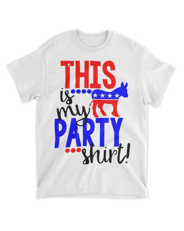 This Is My Party Tee Democrat donkey