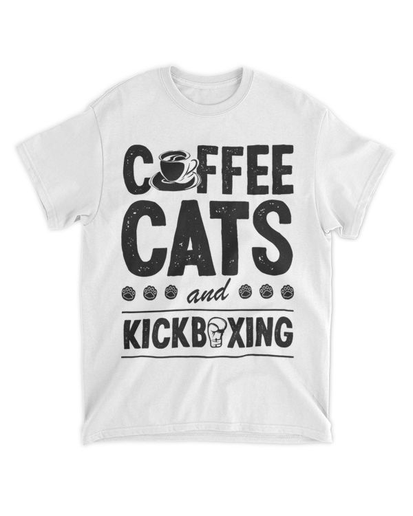 Coffee Cats And Kickboxing Cute Funny Kickboxer Cat Lover