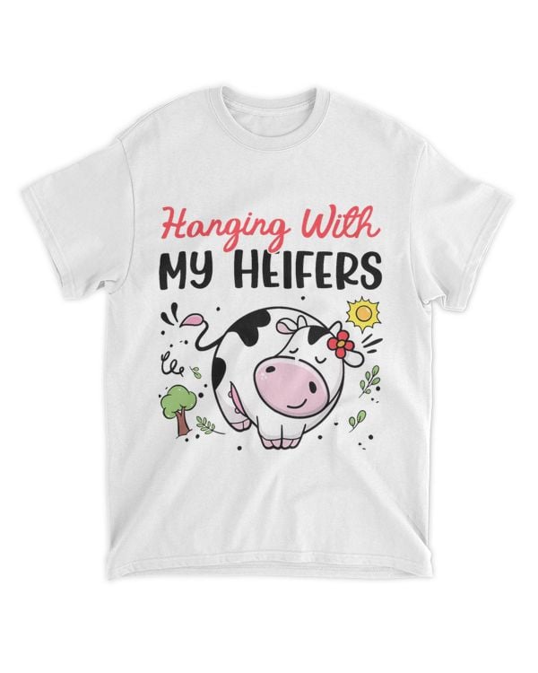 CowShirt Hanging With My Heifers Women Baby Girl Toddler