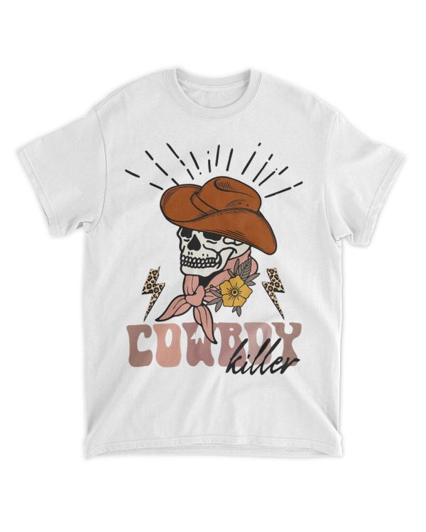 Western Cowboy vintage Punchy Cowboy Killers Skull Skeleton 21