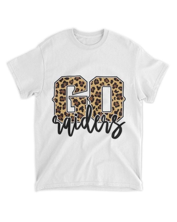 Raiders Go Raiders Leopard Print Womens Cheetah Graphic