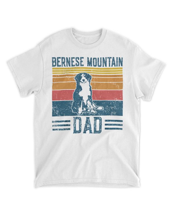 Dog Berner Dad - Vintage Bernese Mountain Dad T-Shirt