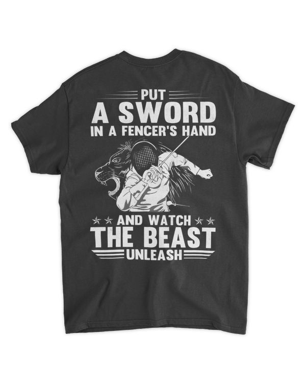 put a sword in a fencer's hand