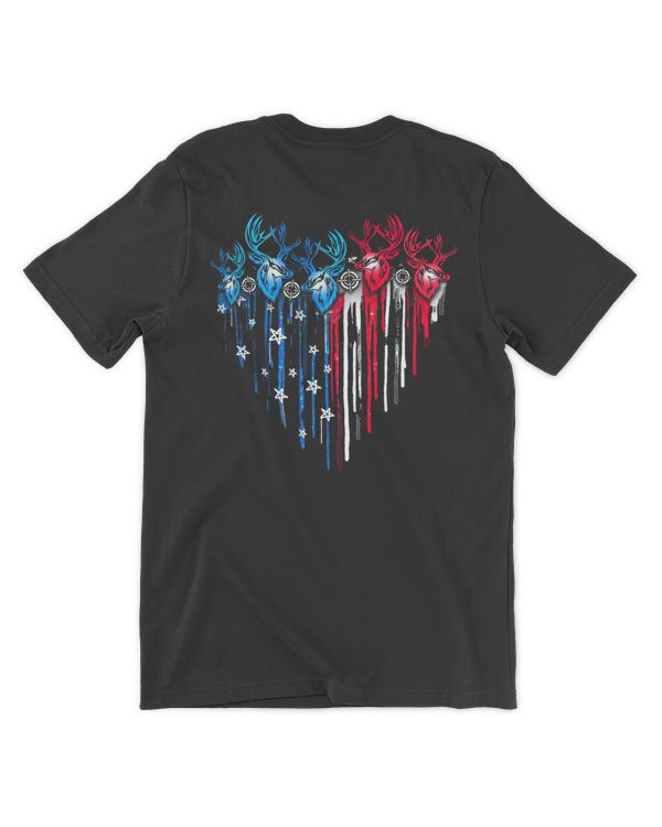 Hunting America Heart Flag