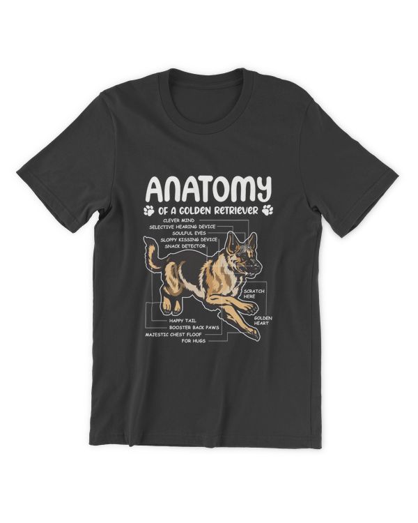 Anatomy Of A Golden Retriever Personalized Grandpa Grandma Mom Sister For Dog Lovers