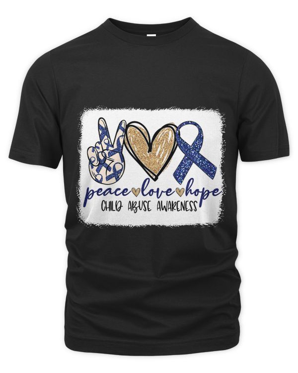 Peace Love Hope Pinwheel Blue Child Abuse Prevention Month 1