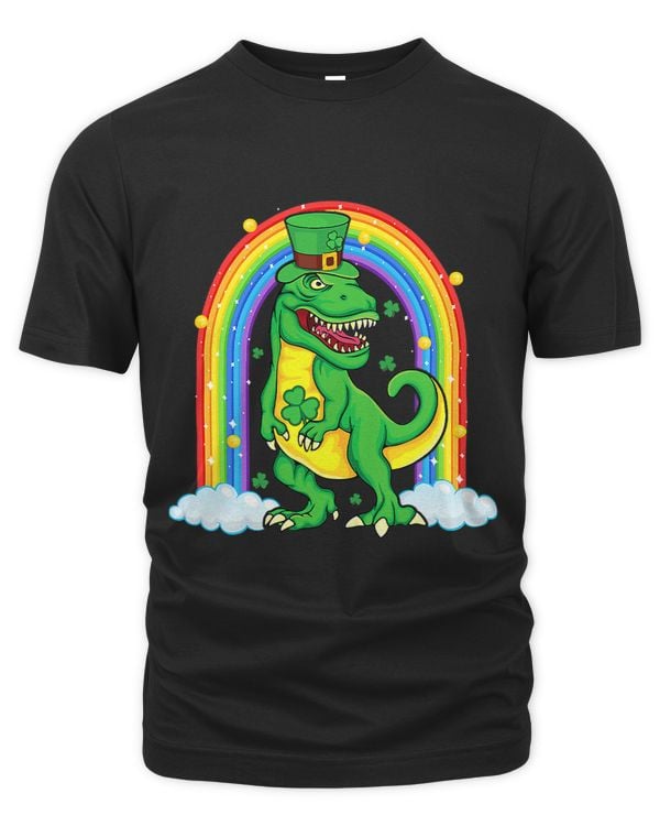 St Patricks Day Leprechaun Dinosaur T Rex Boys Todd Men Kids