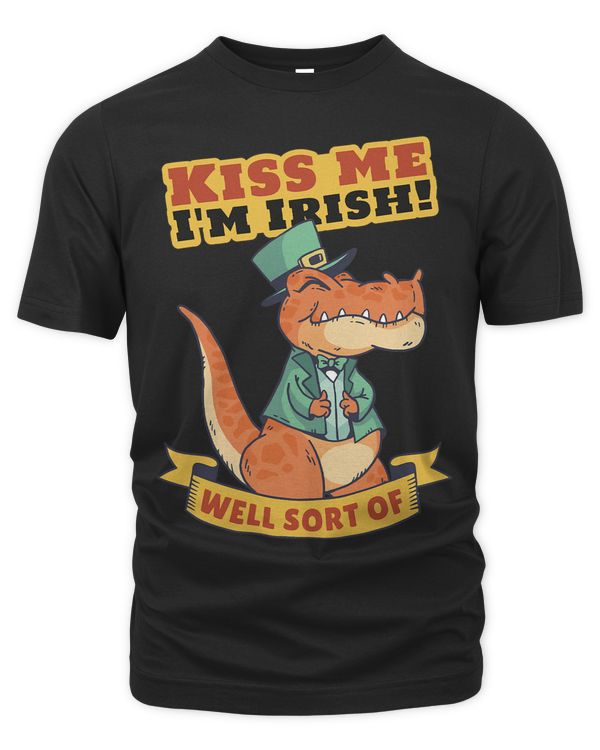 Kiss Me Im Irish Funny Dinosaur St. Patricks Day