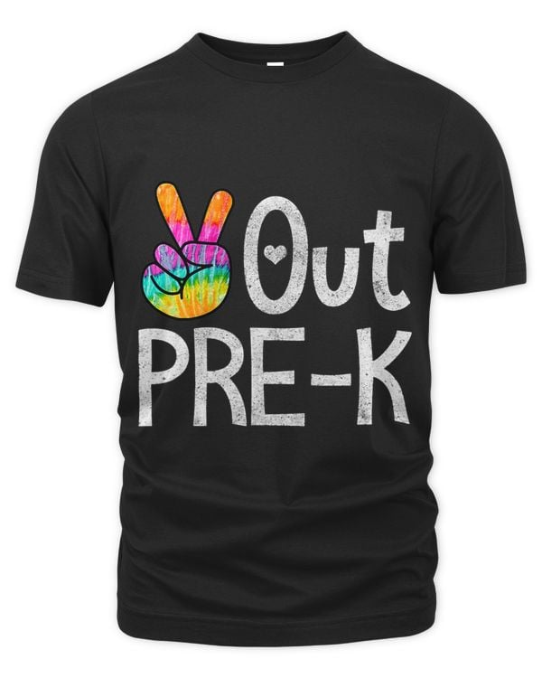 Peace Out Pre K Tie Dye Graduation Class Of Virtual Fun