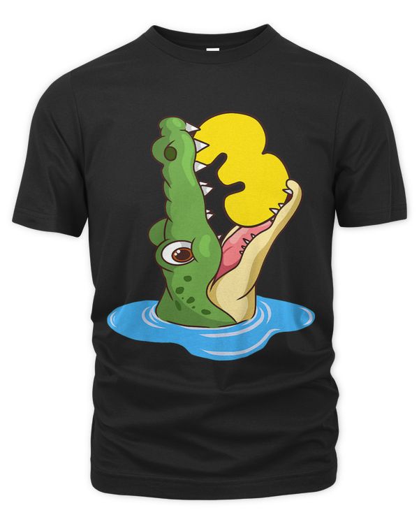 Kids 3rd Birthday Boy Girl Crocodile Alligator 3 Year Old Gator