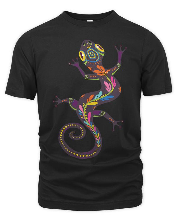 Gecko Sugar Skull For Lizard Dia De Los Muertos