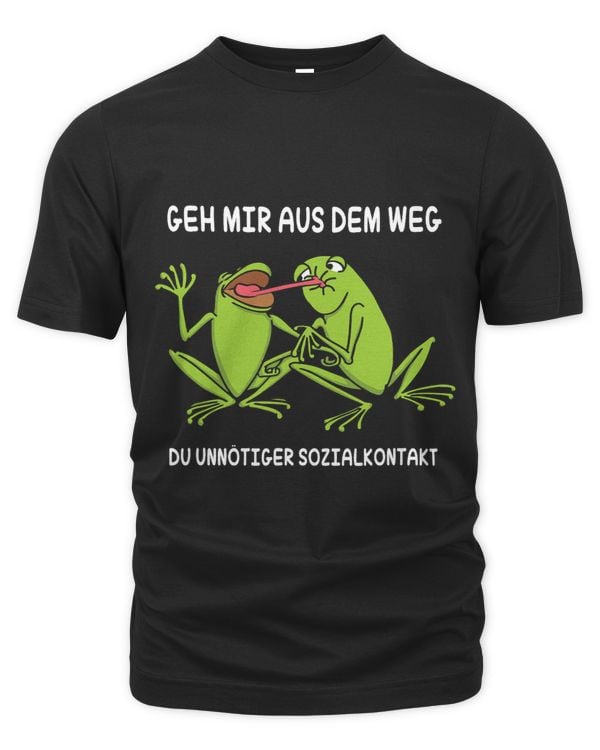 Geh mir aus dem Weg unnötiger Socialkontakt Frog